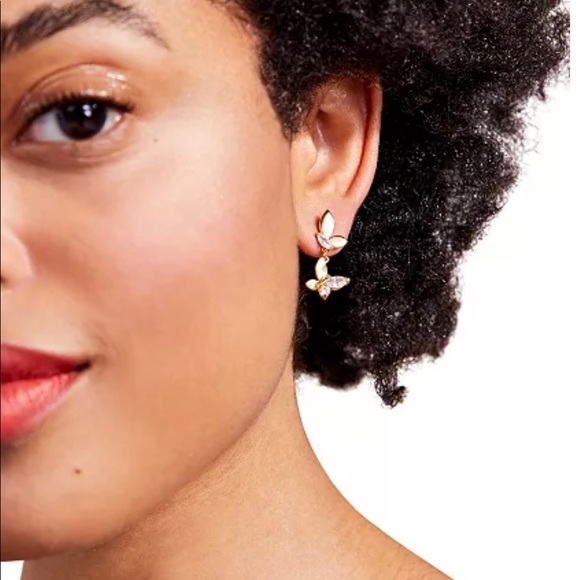 Kate Spade social butterfly drop earrings firm price - Picture 2 of 6